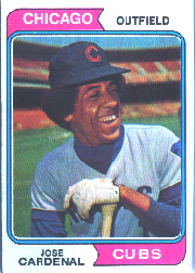 1974 Topps Baseball Cards      185     Jose Cardenal